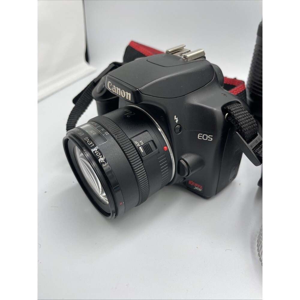 Canon EOS Rebel XS DSLR Camera Cannon 650 Speedlite 300ez Lens Lot Filters Works - Picture 8 of 16